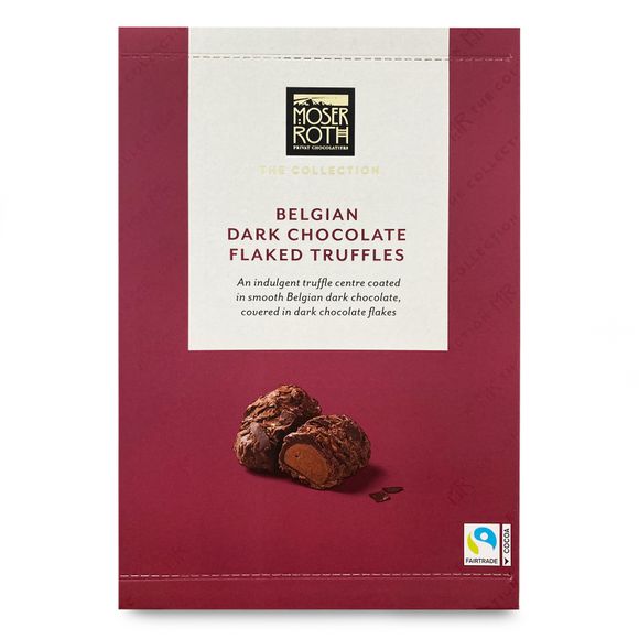 Belgian Dark Chocolate Flaked Truffles 150g Moser Roth